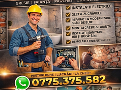 Renovari complete Bucuresti Teleorman, gresie, parchet, instalatii, rigips